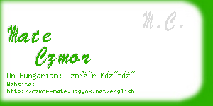 mate czmor business card